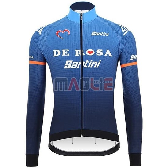 Maglia Casteli De Rosa Manica Lunga 2019 Blu